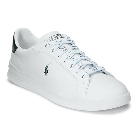 ralph lauren white leather trainers.